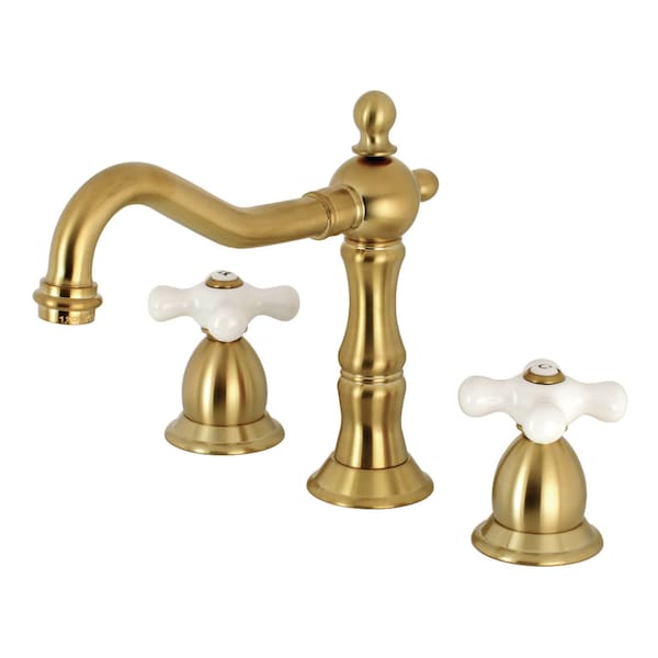 KS1977PX 8" Widespread Bathroom Faucet, Brushed Brass